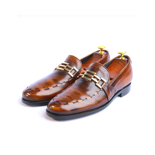 Brown Tune Fashion – Leather Shoe - P07