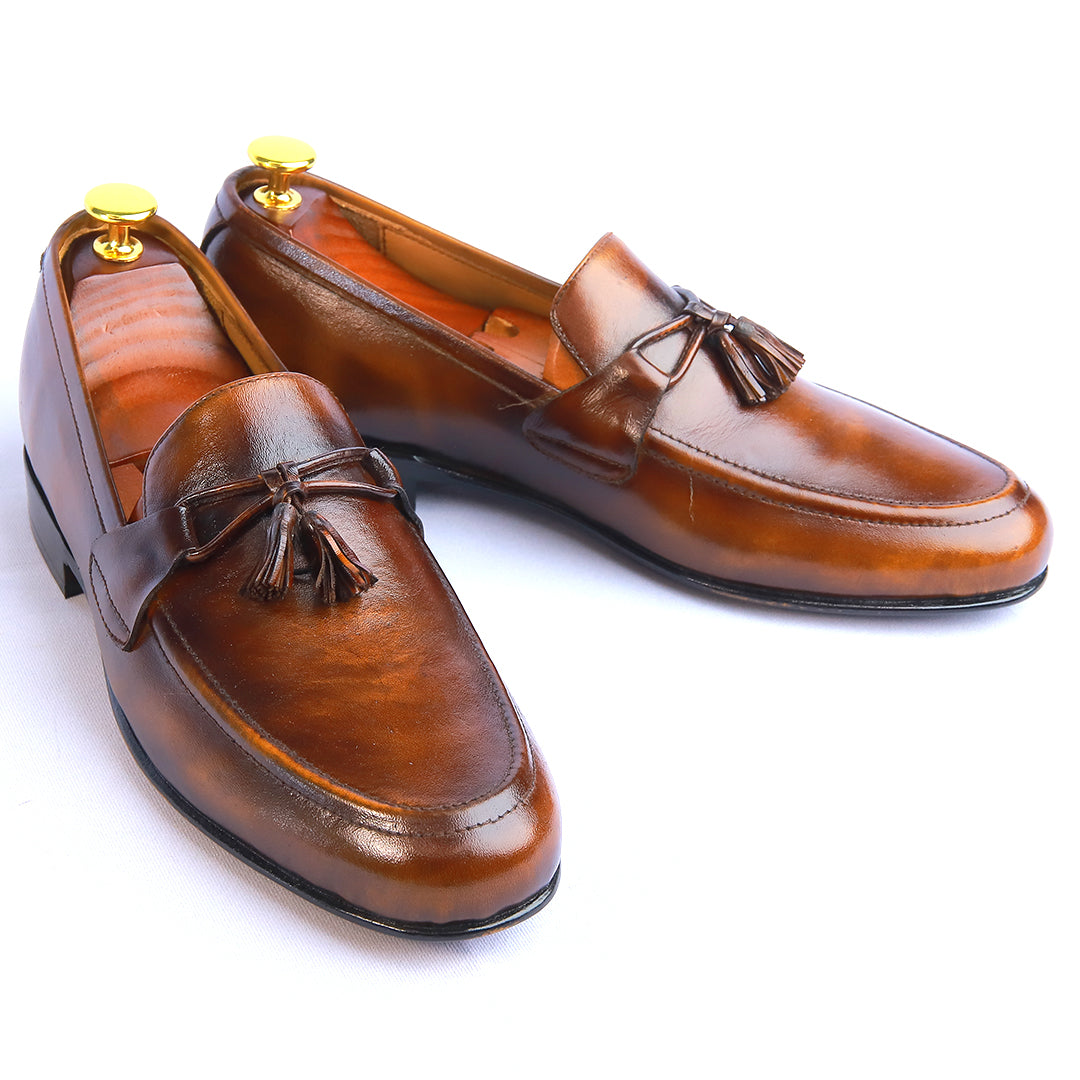 Fashion Bell Brown - Premium Leather Shoes - P18